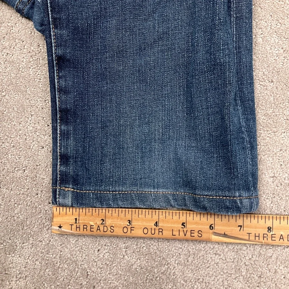 AG Everett Jeans Mens 36W 33L Blue Slim‎ Straight Denim 360 Stretch 80s VTG